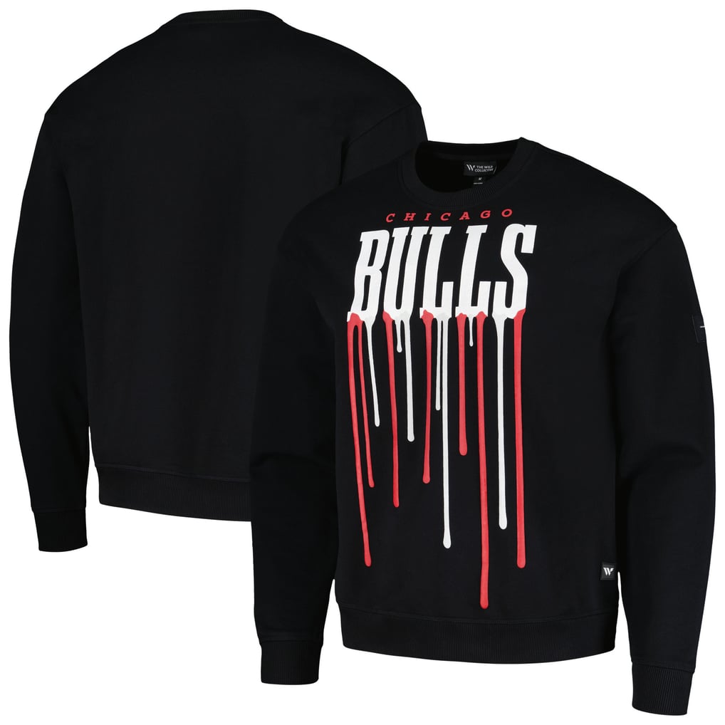 Chicago Bulls The Wild Collective Drip Pullover Sweatshirt - Black